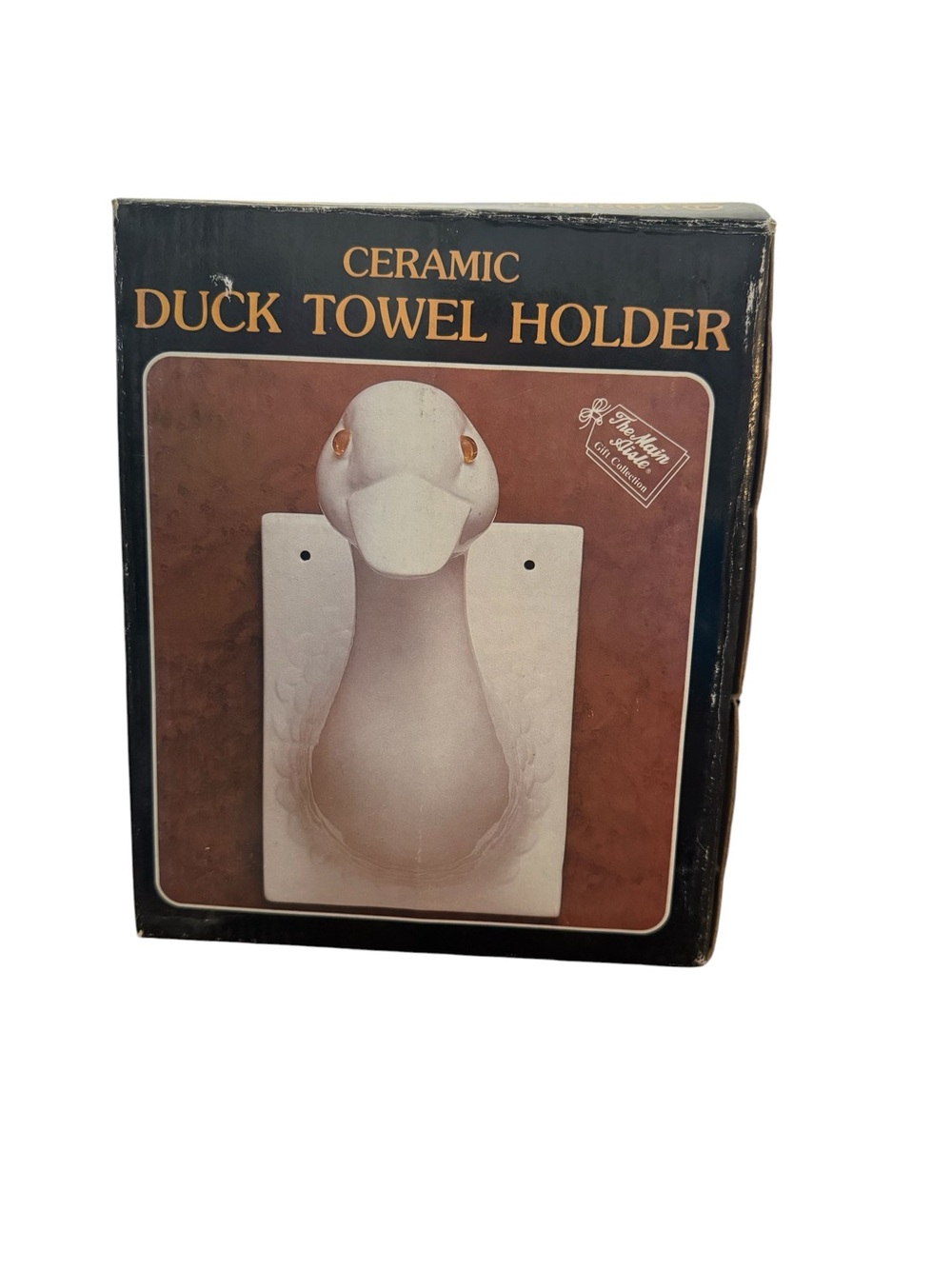 Vintage White Ceramic Duck
Towel- Apron Holder
Wall Mount W/Box Cottage Core